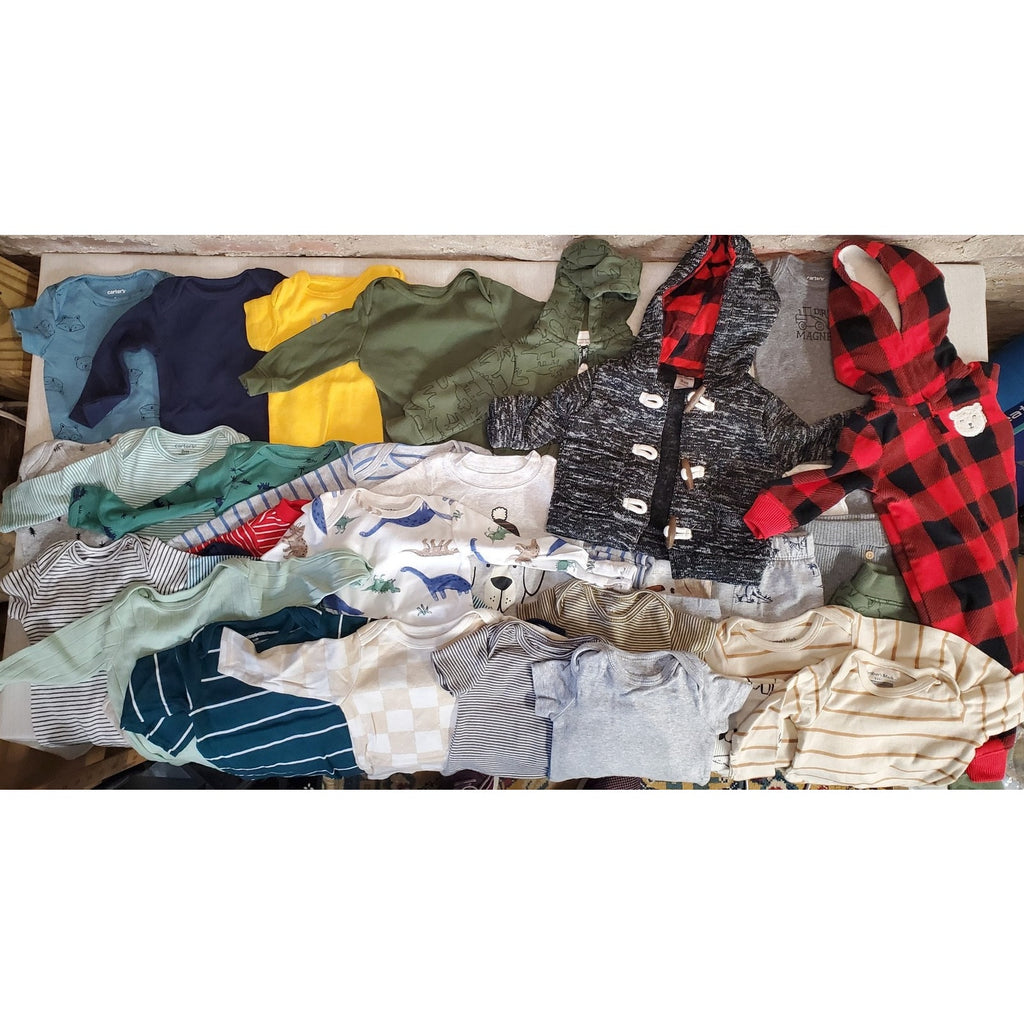 Carters Baby Newborn 0-3M 3M Bodysuits Rompers Hoodies Organic Cotton Multicolor