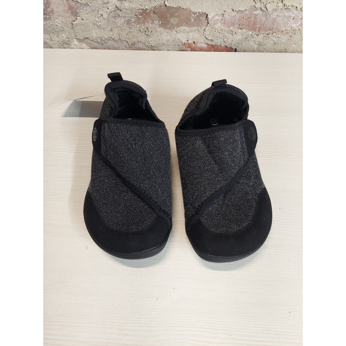 Barefoot Minimalist Water Shoes Unisex US 6.5W 5M Black Gray Hook Loop Slip New