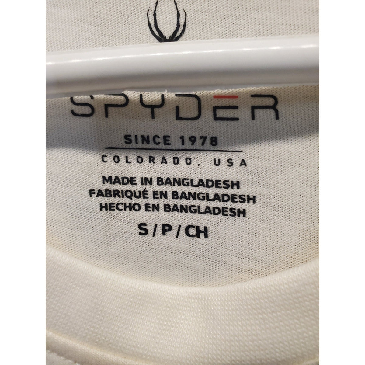 Spyder Womens T Shirt S Small Cream Graphic Mountain Butterfly Short Sleeve