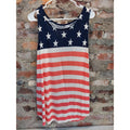 Old Navy Womens American Flag Tank Top Size XXL Patriotic Stars Stripes