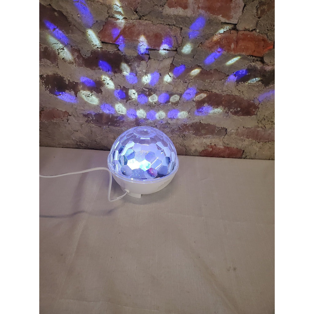 LLUOTE LED Disco Ball Light Bluetooth Speaker Rotating Party Stage Sound
