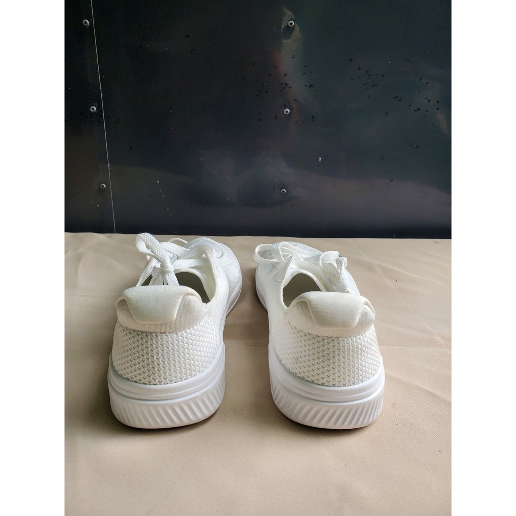 AIRHAS Mens Sneakers Shoes Size 10.5 White Knitted Breathable Casual Athletic