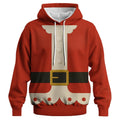 Santa Suit Hoodie Mens Sz S Small Red Christmas Holiday Pullover Sweatshirt