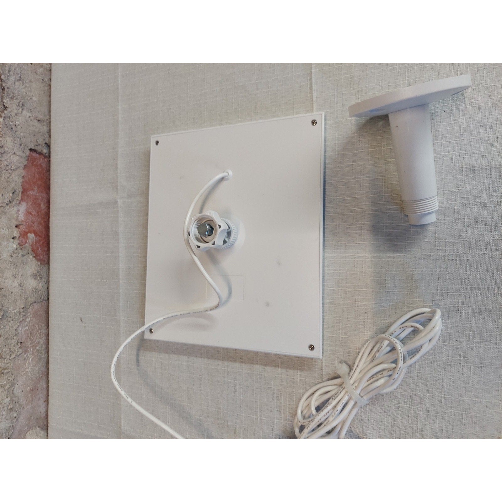 Solar Panel For Outdoor Security Camera USB C Charger Continuous Power White