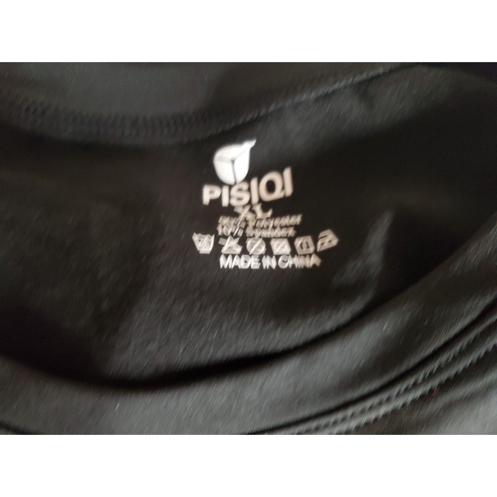 PISIQI Mens Thermal Underwear Set XL Black Long Sleeve Shirt Pants Athletic