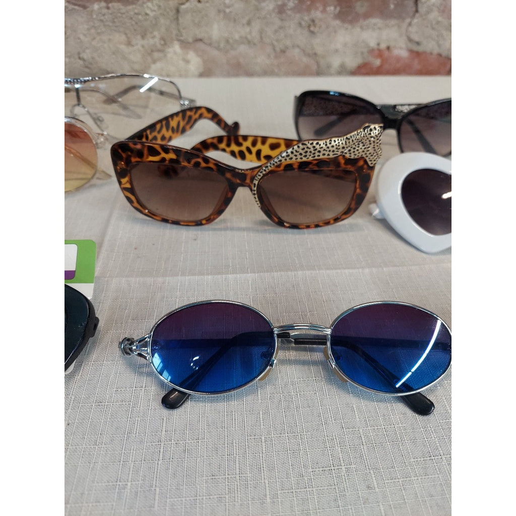 Womens Sunglasses Lot 8 Pairs Mixed Fashion Styles Heart Leopard Polarized