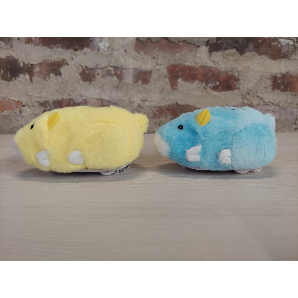 ZhuZhu Pets Robotic Hamster Toy Electronic Moving Plush 2 Pack Yellow Blue