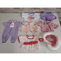 Build-A-Bear Workshop Doll Clothes Lot Jumpsuit Shorts Hat Dress Up Red Pink