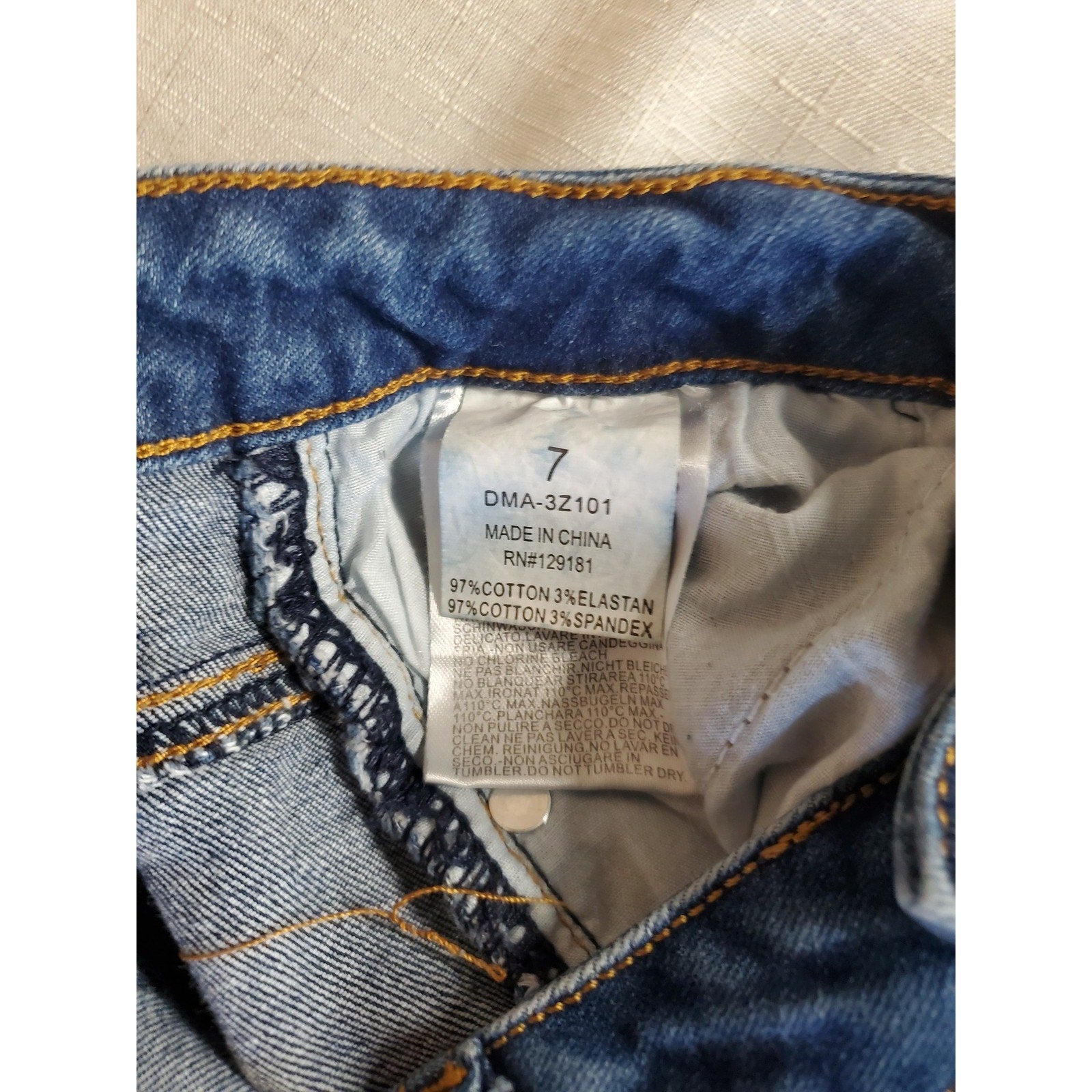 FASHION NOVA Womens Distressed Skinny Jeans Size 7 29 Dark Wash Raw Hem Cotton