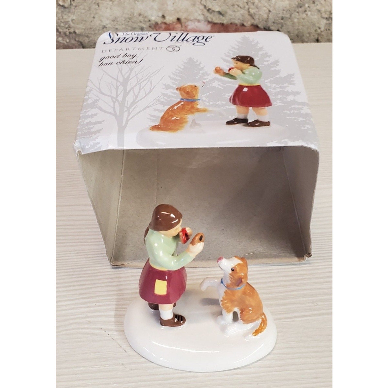 Department 56 Snow Village Good Boy Figurine Christmas Winter Holiday Display