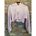 Wild Fable Womens Full Zip Cropped Ribbed Hoodie S Pink Long Sleeve