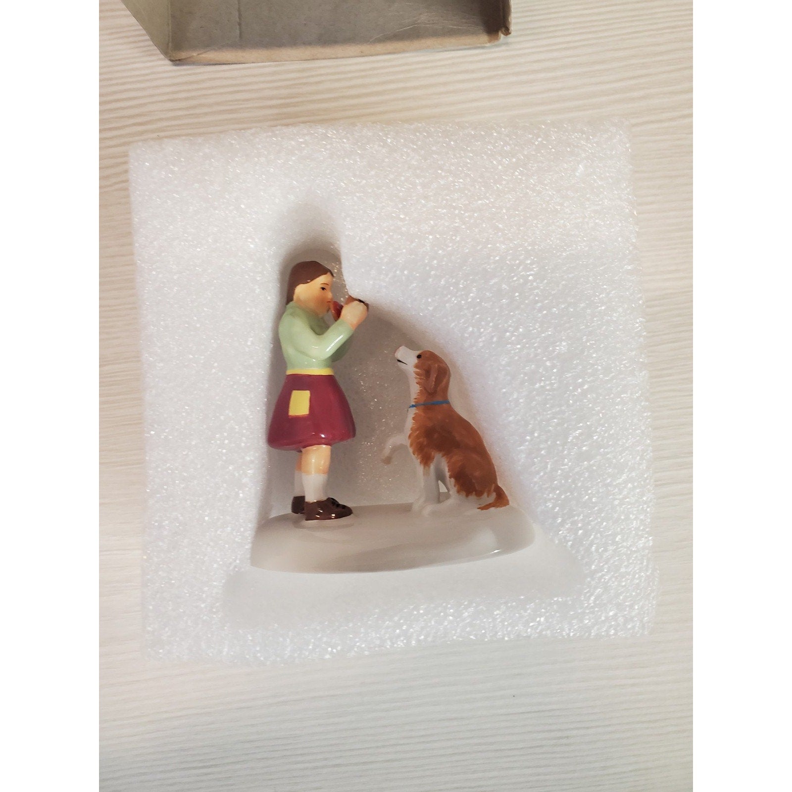 Department 56 Snow Village Good Boy Figurine Christmas Winter Holiday Display