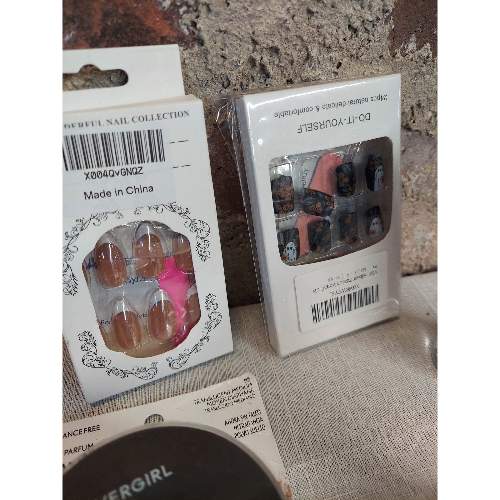 Maybelline Covergirl Milani Makeup Beauty Lot Mascara Powder Press On Nails
