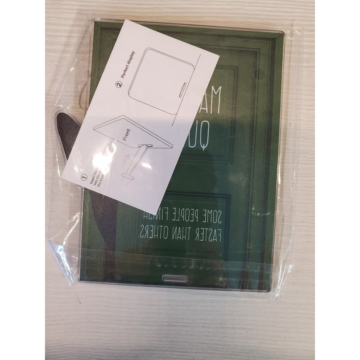 Bathroom Decor Cat Green Door We All Leave Something Behind Quote Desk Decor