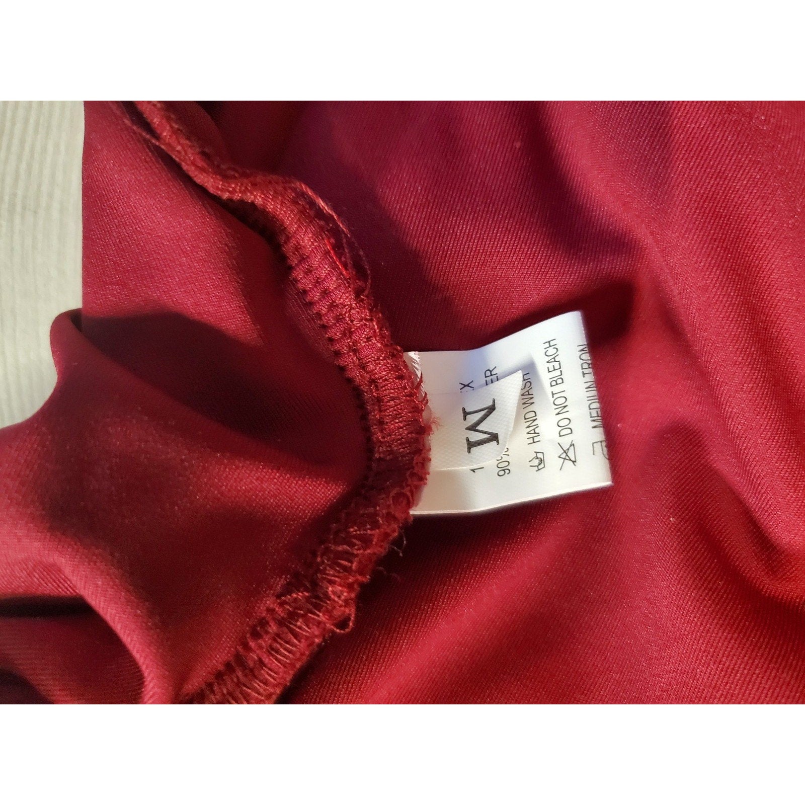 Womens Off Shoulder Dress M Red Long Sleeve Ruched Bodycon Midi Cocktail Party