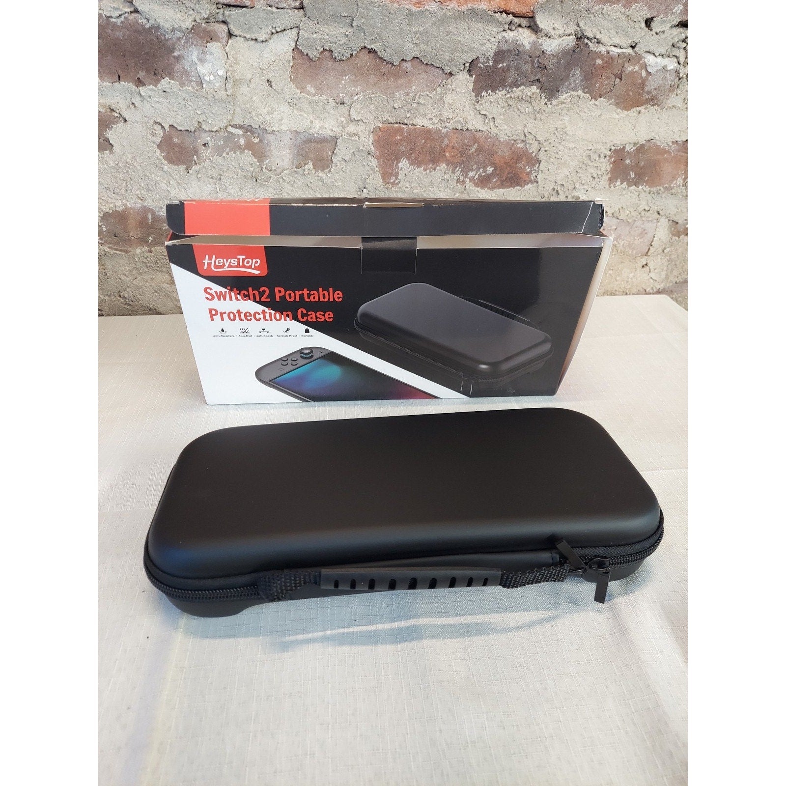 HeysTop Accessories For Nintendo Switch Carrying Case Hard Shell Travel Black