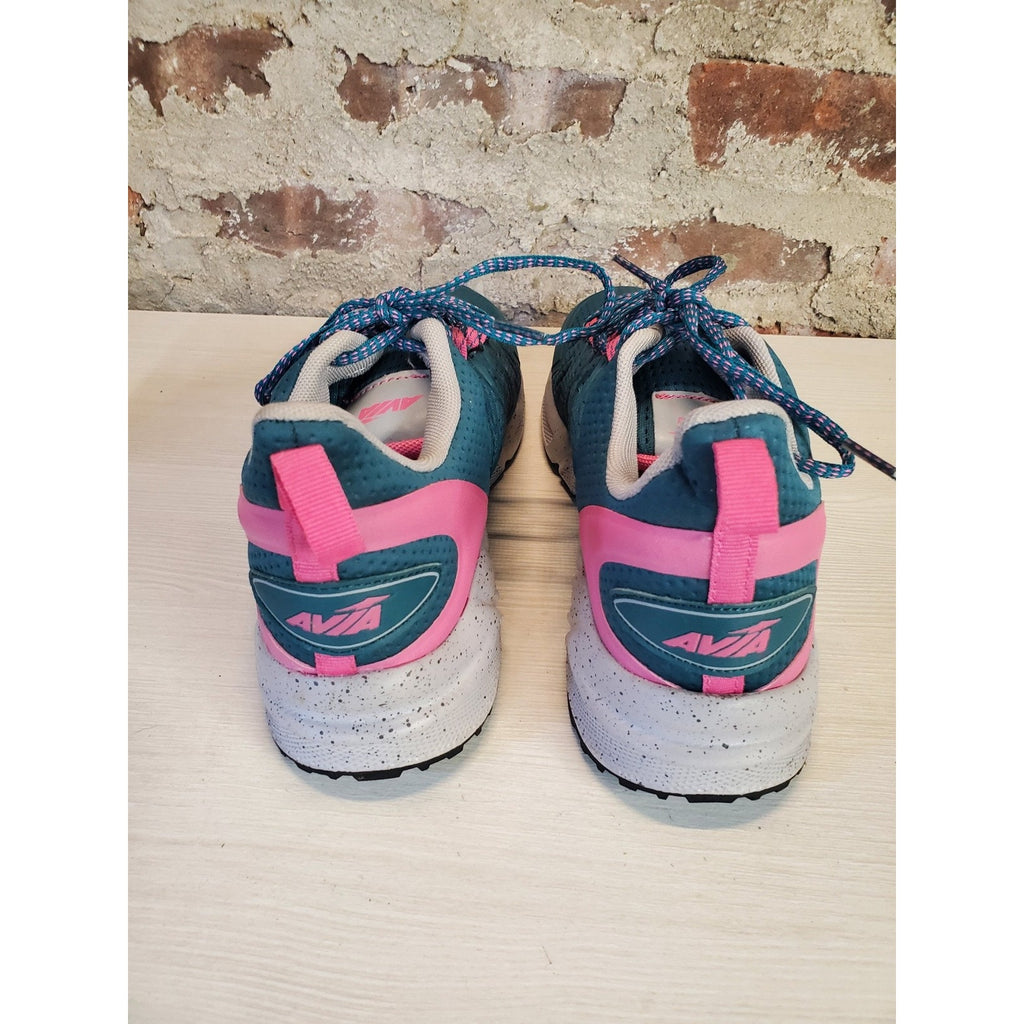 Avia Athletic Running Shoes Size 11 Teal Pink Mesh Upper Sneakers