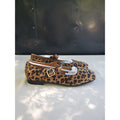 Womens Mary Jane Flats Leopard Print Size 10 Buckle Strap Animal Print