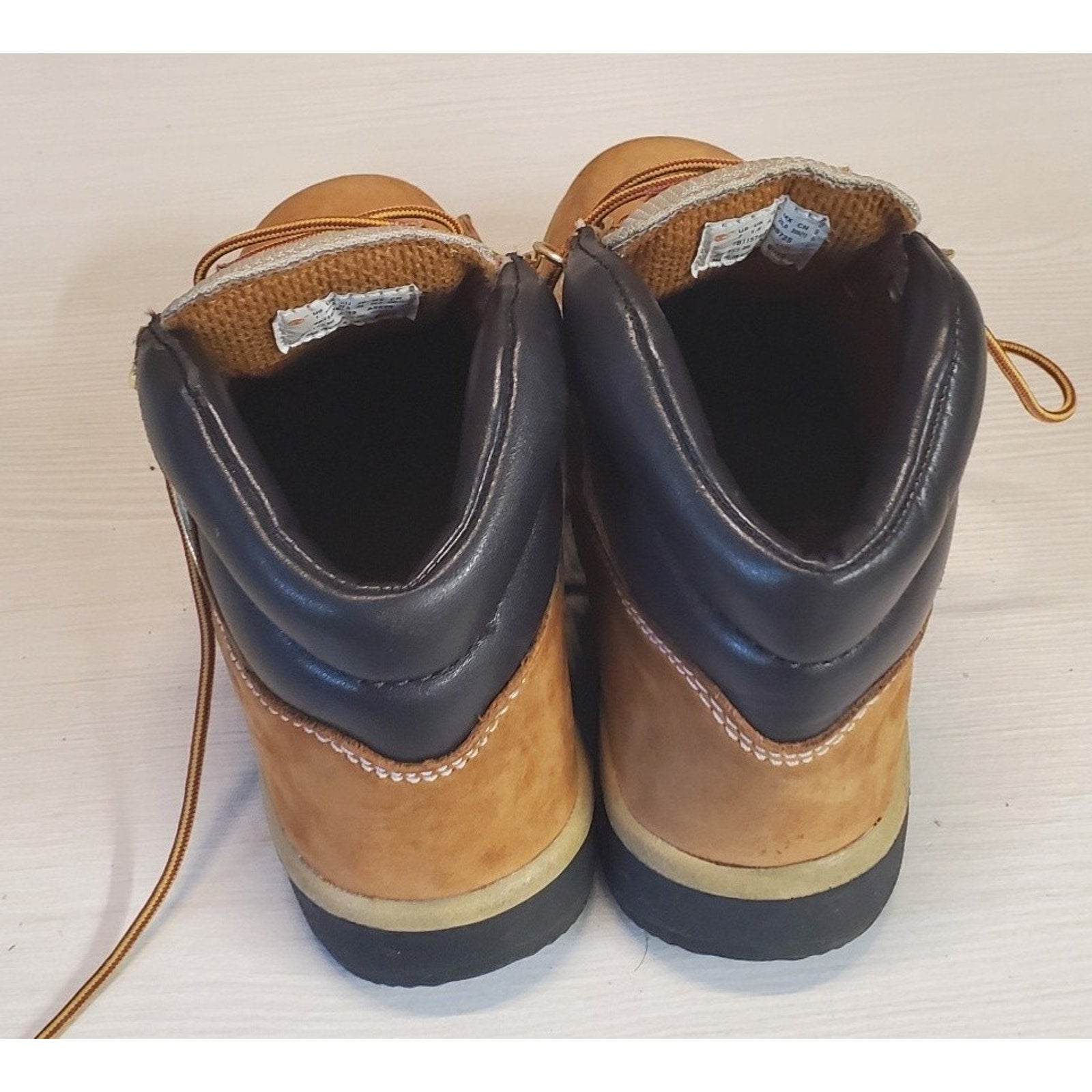 Timberland Boys Field Boots Size 1 Wheat TB115745713 Suede Hiking Lace Up