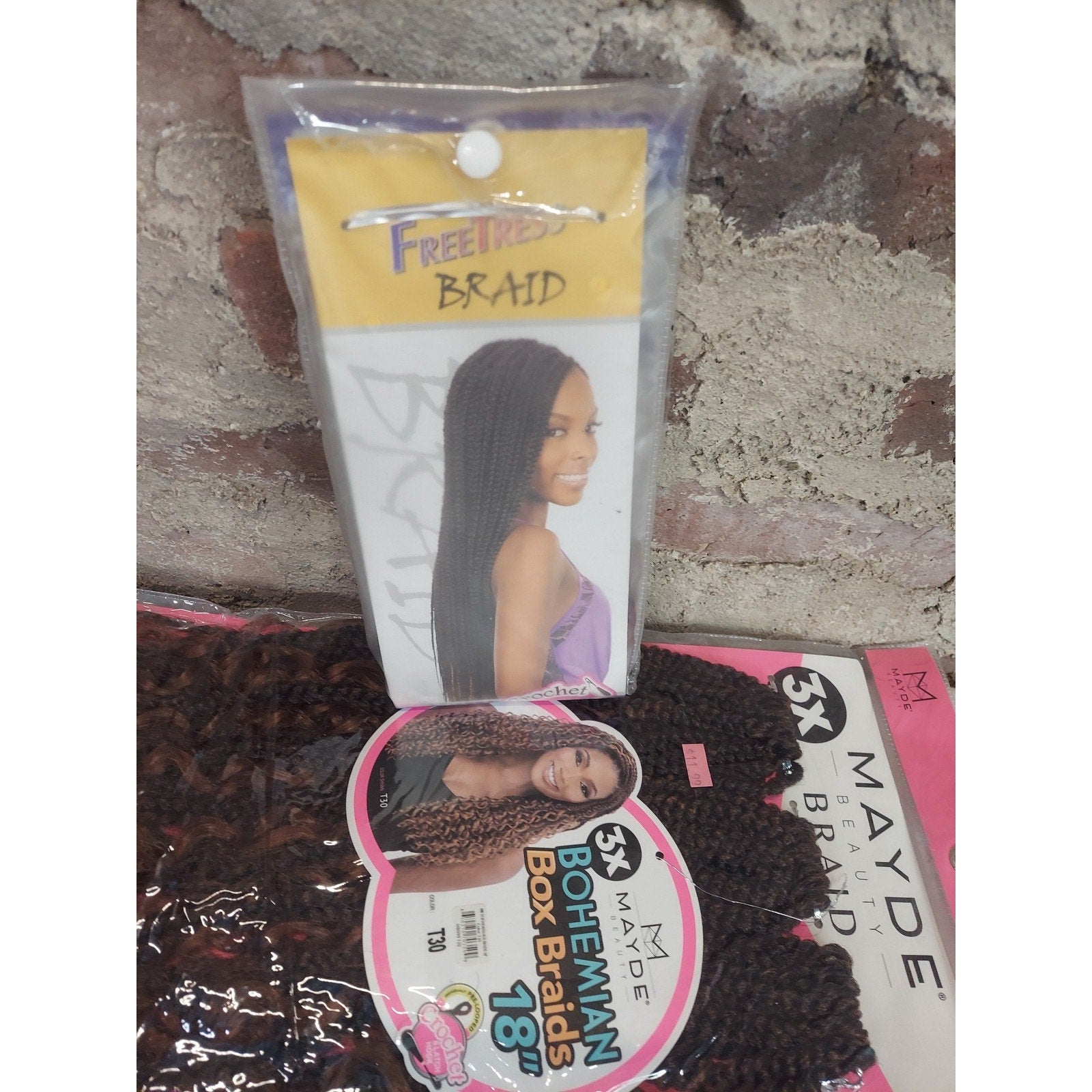 Braiding Hair Extensions Lot 18 Inch Mayde Beshe Freetress Crochet Box Braids