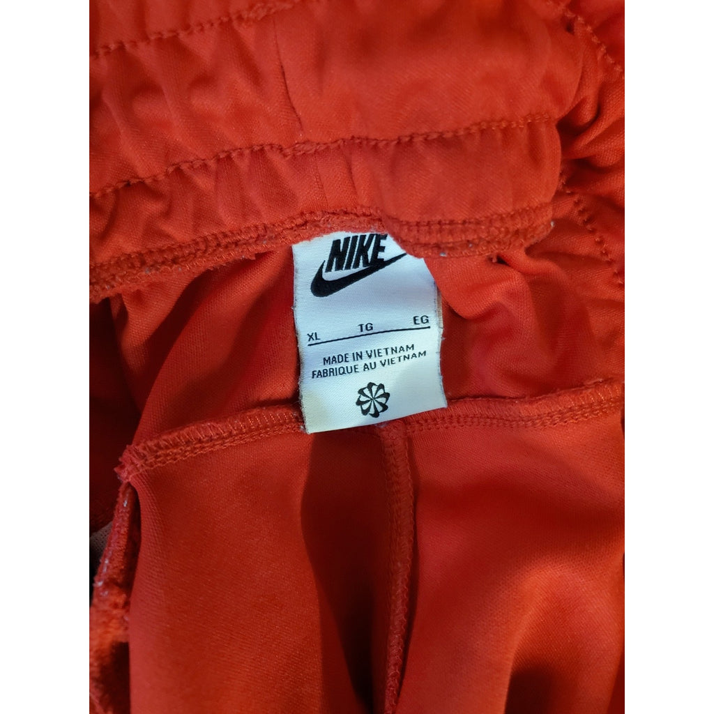 Nike Mens Joggers XL Red Athletic Drawstring Cuffed Tapered Track Pants