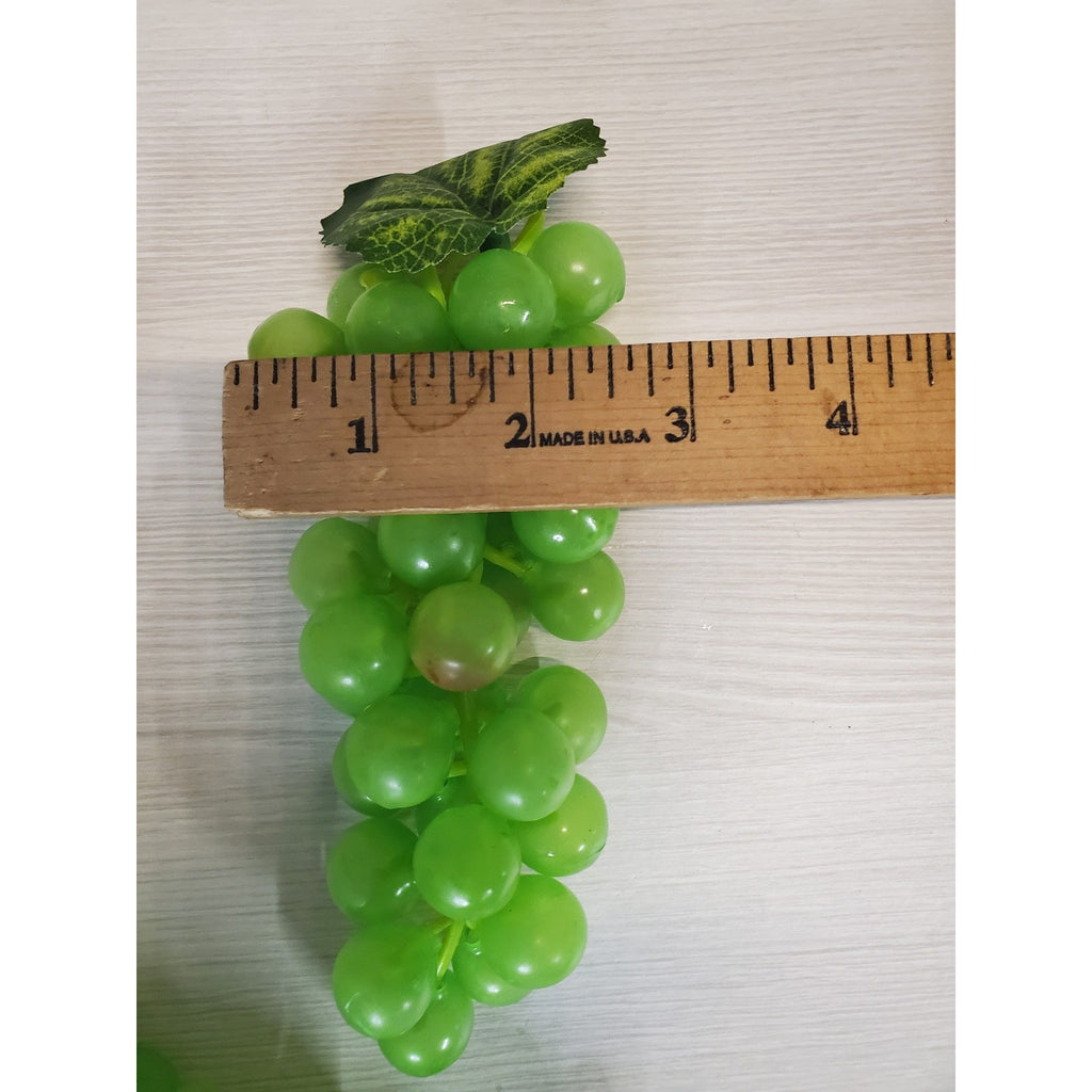 Artificial Grapes Green Faux Fruit Plastic Home Decor Kitchen Display Prop Set 5
