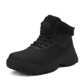 Womens Winter Snow Boots US 7 Black Faux Fur Lined Lace Up Outdoor 7035
