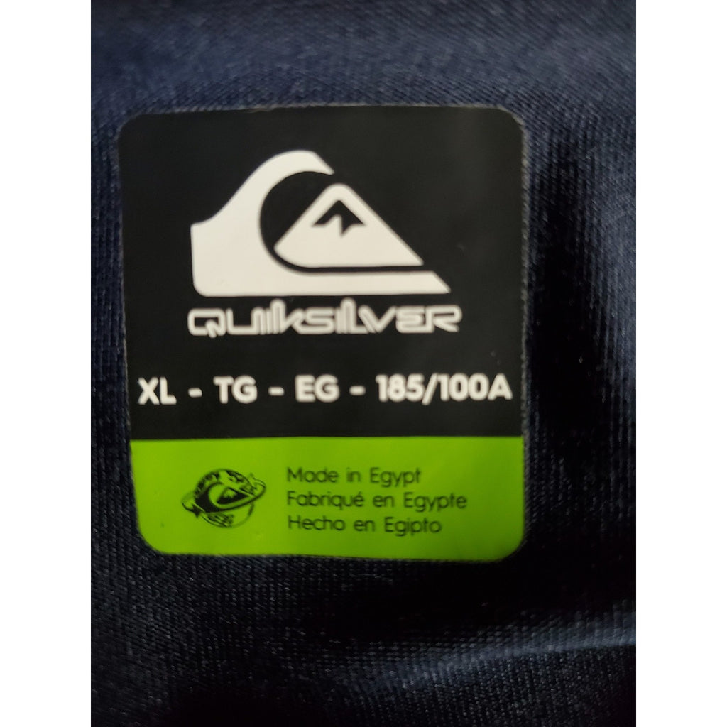 Quiksilver Mens Long Sleeve Crew Neck Shirt XL Navy Athletic Performance