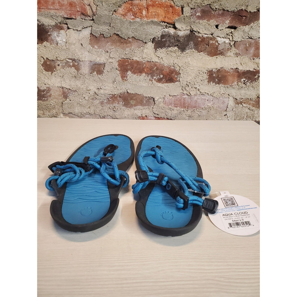Xero Shoes Mens Aqua Cloud Barefoot Sandals 9 Blue Sapphire NWT Lightweight