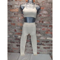 SUUKSESS Womens S Yoga Set Seamless High Waist Scrunch Butt Cream Strappy Back