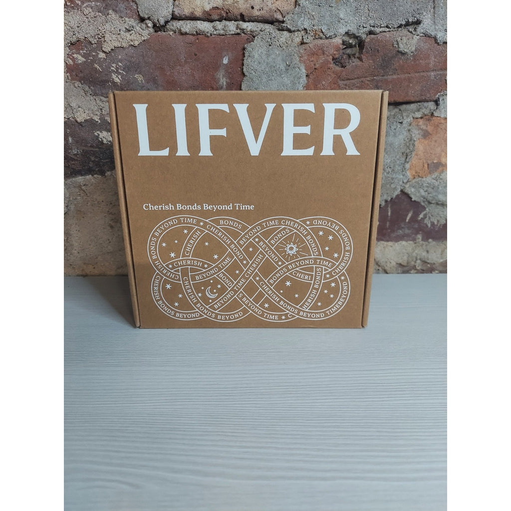 LIFVER Coaster Trinket Dish Monogram K Initial Ceramic White Gold 4 Inch Round