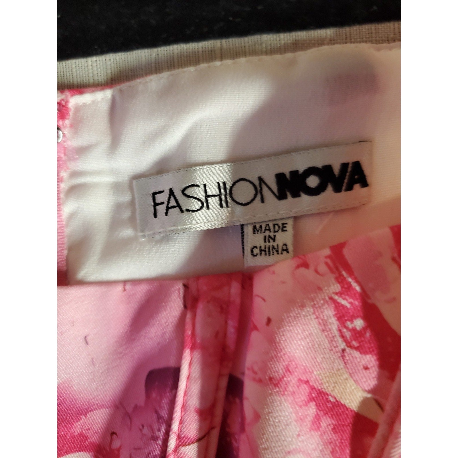 Fashionnova Womens Pink Floral Print Corset Bustier Top M Medium Structured