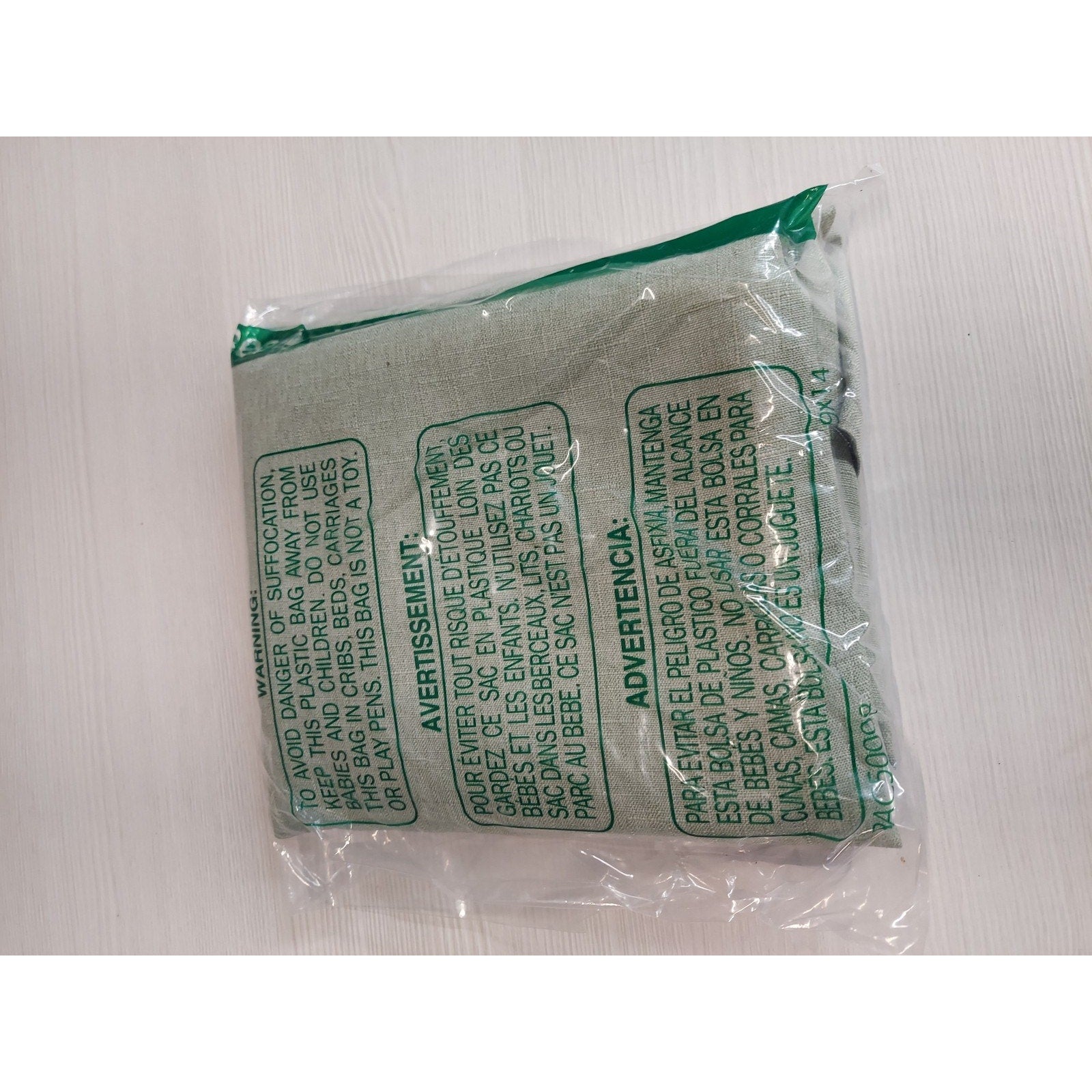 Waterproof Tablecloth Sage Green Rectangle 52x70 Table Spillproof Fabric