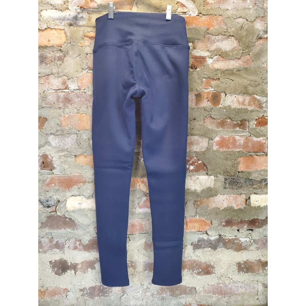 Womens Leggings XS X-Small Navy Blue High Waist Athletic Polyester Spandex