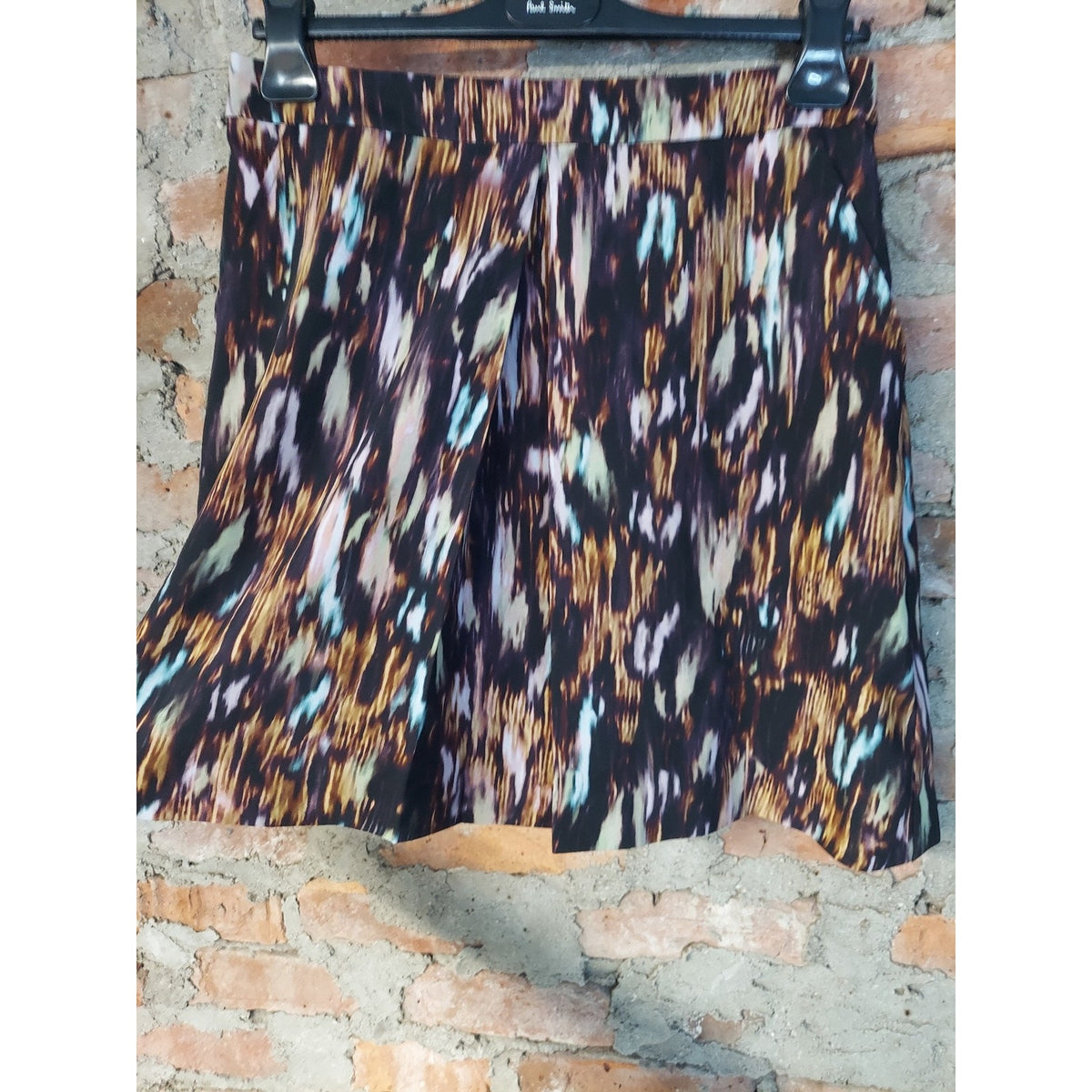 Paul Smith Womens Mini Skirt 44 US 12 14 Multicolor Abstract Print Polyester NWT
