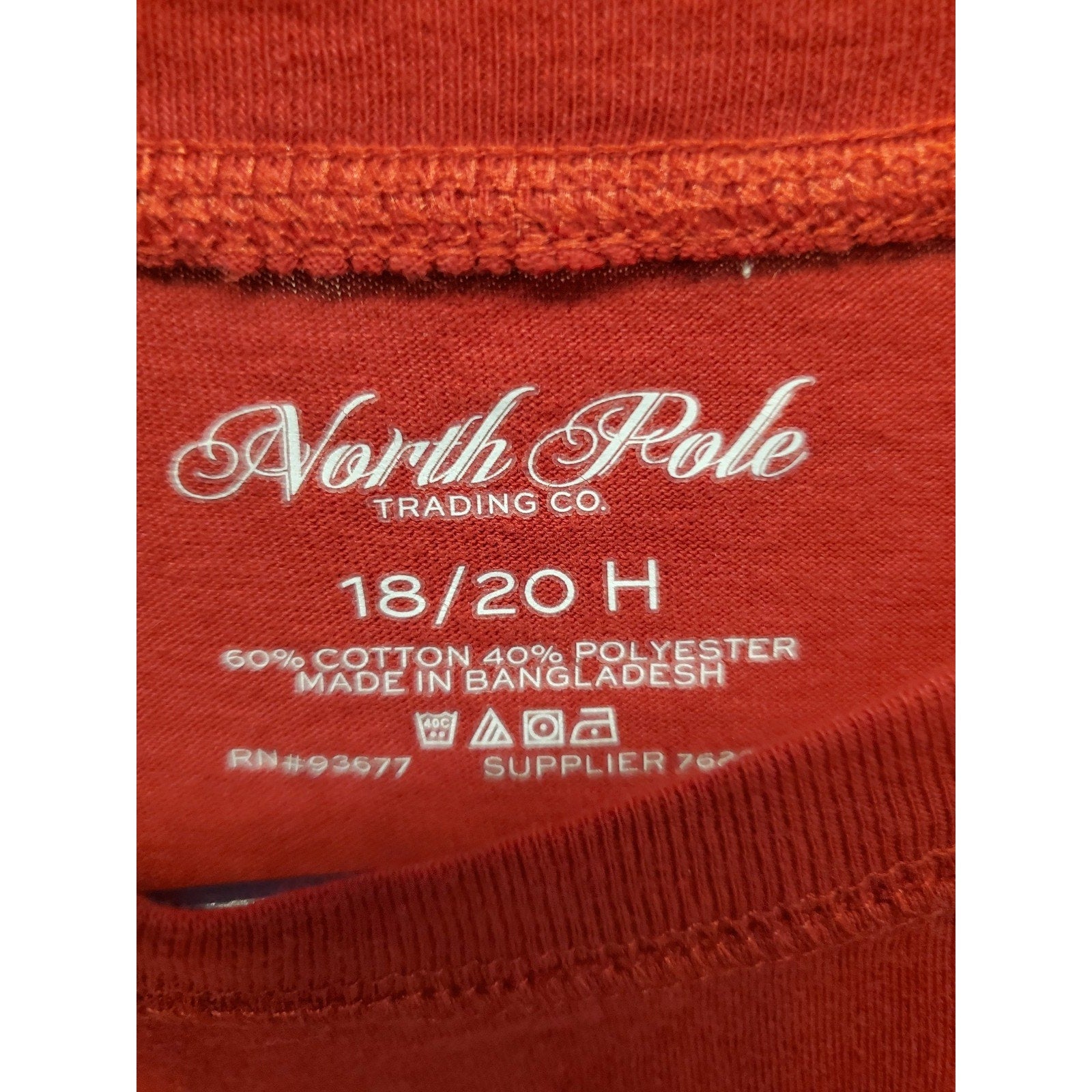 North Pole Trading Co Boys T Shirt 18/20 H Red Nutcracker Graphic Whats Crackin