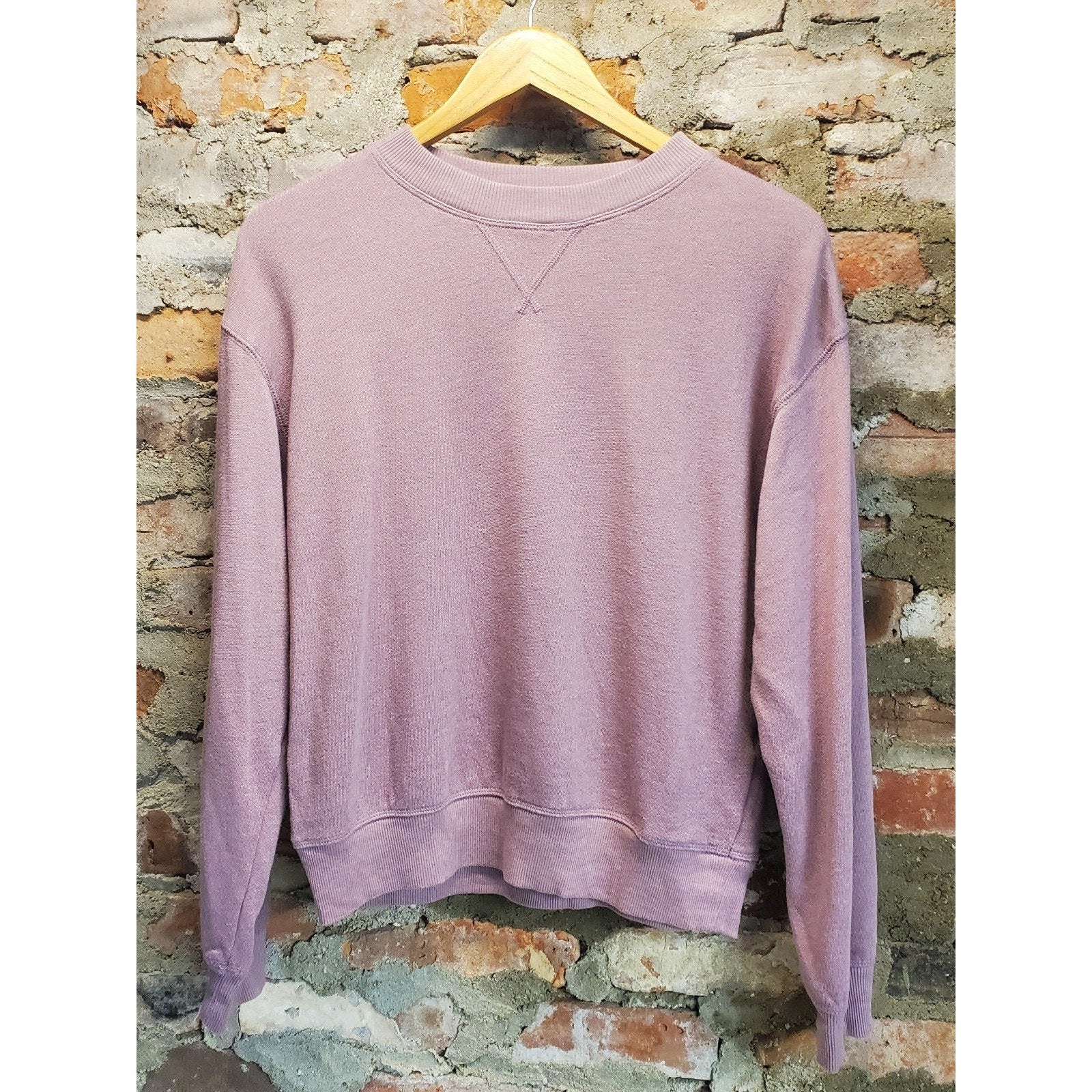 So Womens Sweatshirt M Mauve Lounge Life Crewneck Pullover Relaxed Fit