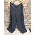 Womens Wide Leg Palazzo Pants Size 5X Black 100 Polyester Elastic Waist Textured