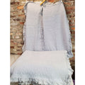 Light Blue Quilted King Comforter Set Pillow Shams Farmhouse Cottage Style