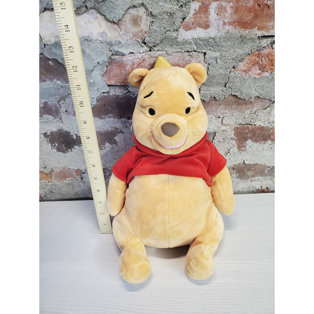 Disney Winnie Pooh Plush Backpack Stuffed Animal 14 Inch Kids Yellow Red