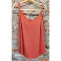 Torrid Womens Shirt Tank Top 1X Plus Size Rust Orange V Neck Adjustable Straps