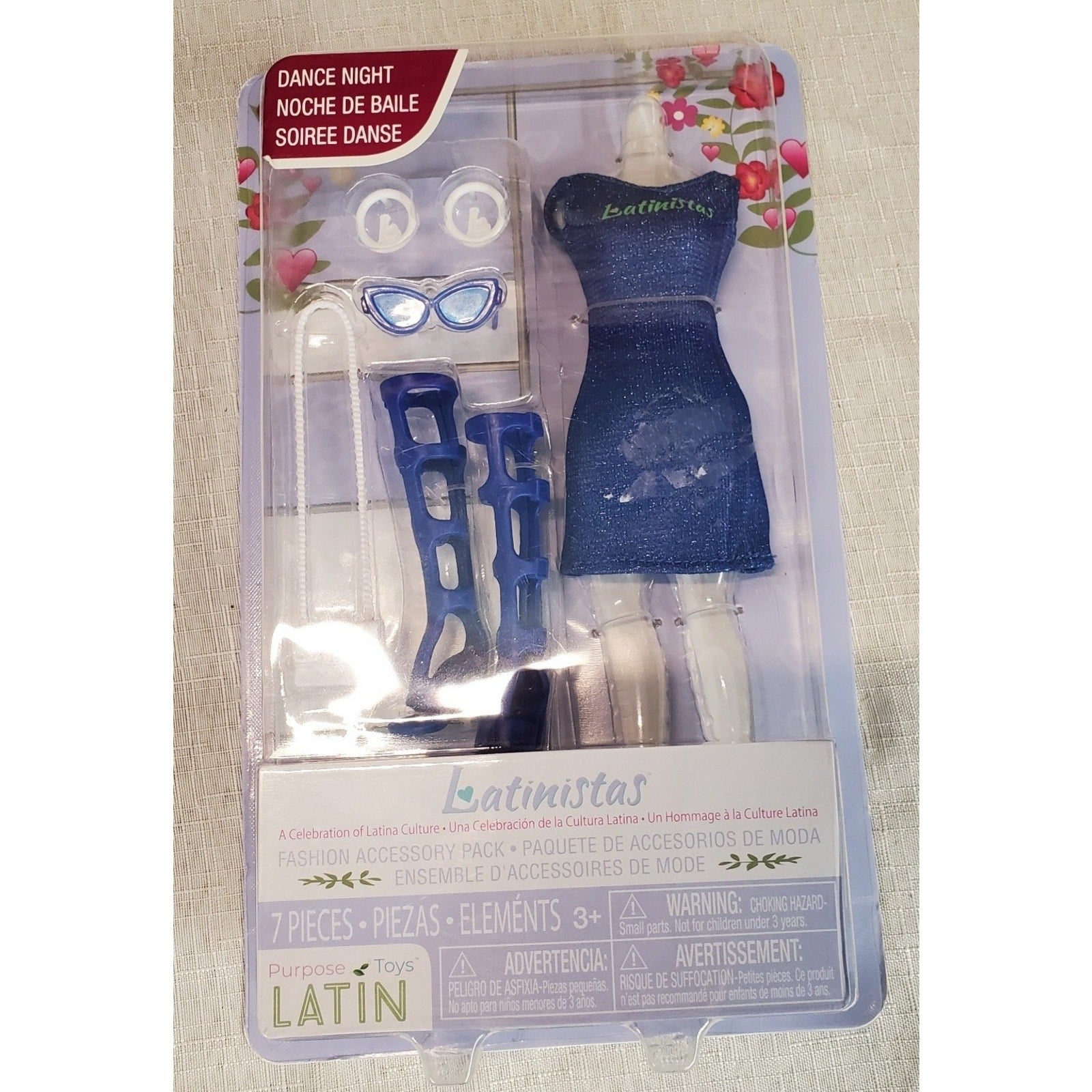 Latinistas Dance Night Fashion Accessory Pack 7 Pieces Doll Clothes Accessories