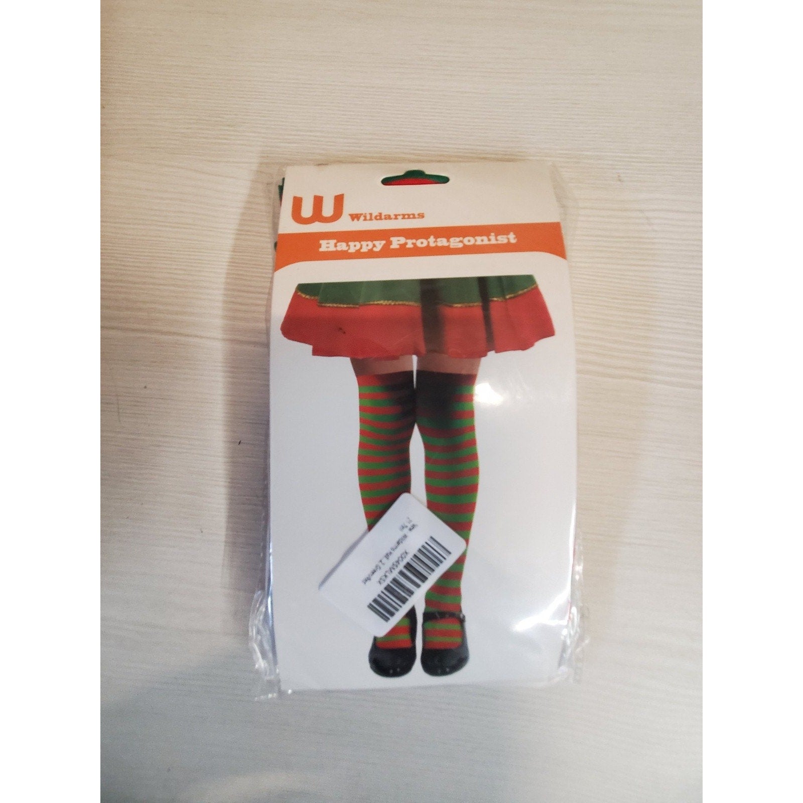 Wildarms Womens S Elf Stockings Red Green Striped Thigh High Christmas Holiday
