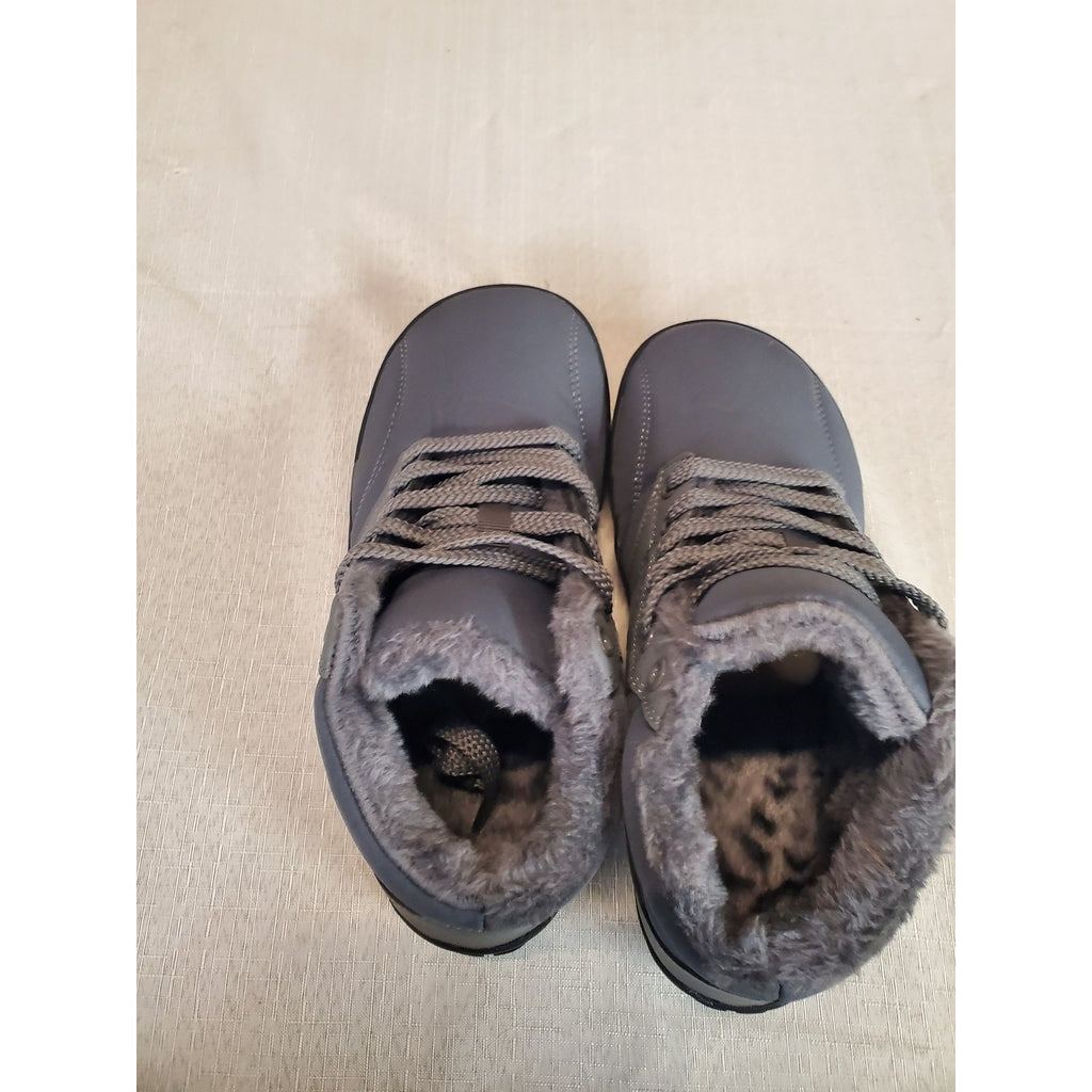 Winter Warm Ankle Boots Faux Fur Lined Outdoor Hiking Womens 6.5 Wide Barefoot