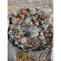 Pinecone Wreath Christmas Holiday Winter Decor Frosted Glitter Natural