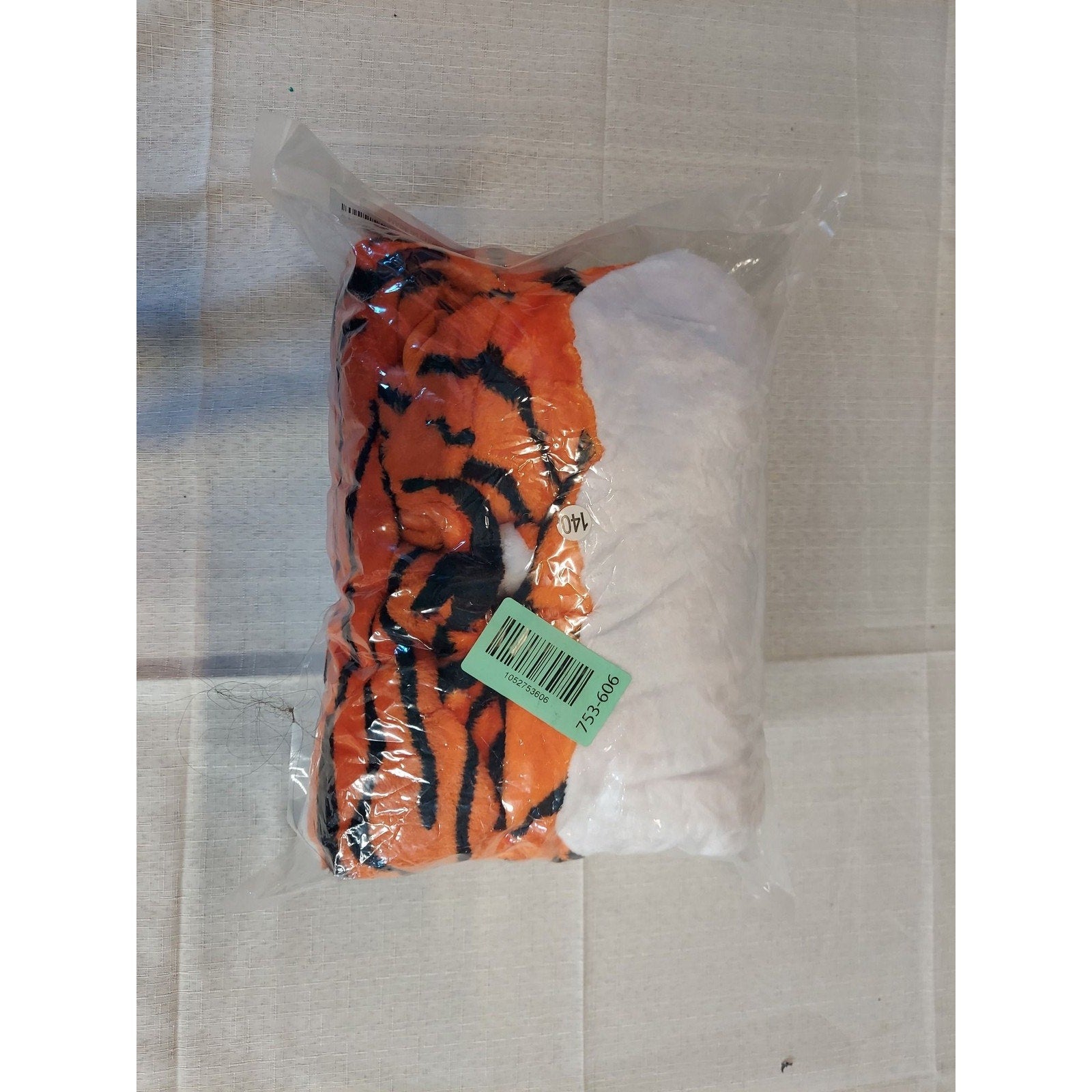 Tiger Kids One Piece Pajamas Costume Boys Girls Sz 10 Hooded Animal Sleepwear