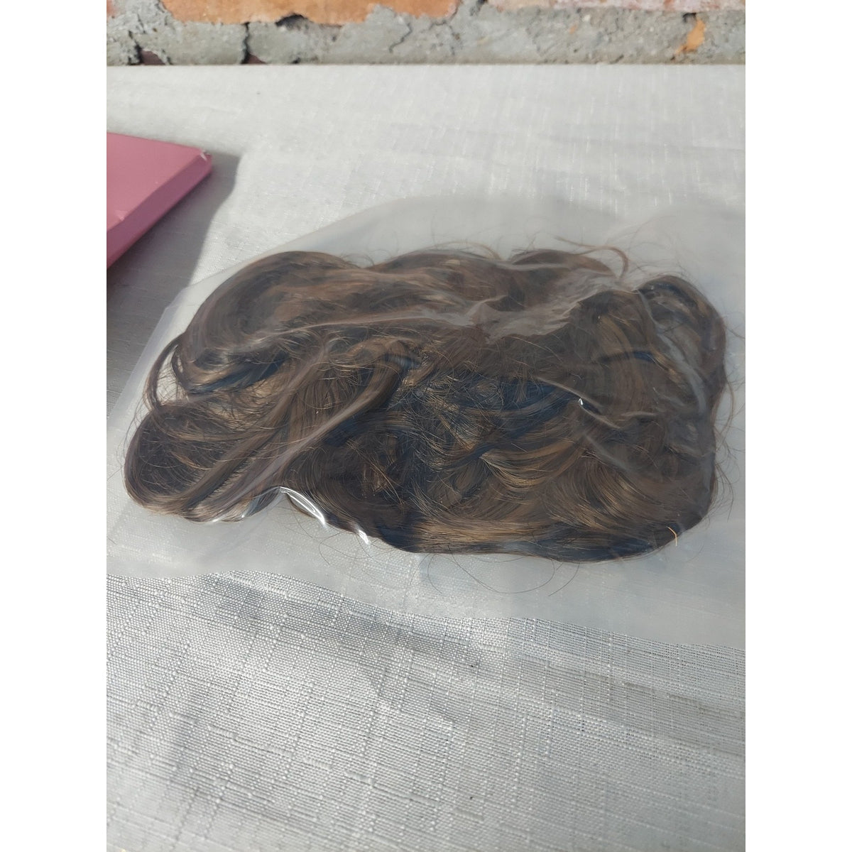 Hair Bun Extension Messy Curly Scrunchie Updo Ponytail Brown Blonde Mix