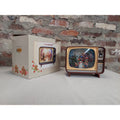 Cracker Barrel Christmas Snow Globe Retro TV LED Animated Holiday Decor