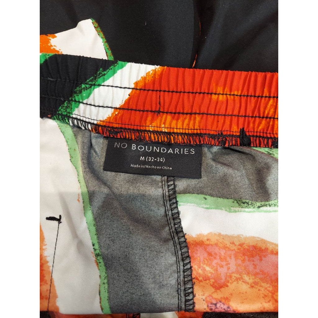 No Boundaries Mens Swim Trunks Shorts M 32-34 Multicolor Watermelon Print