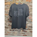 Chicme Womens Birthday Queen T Shirt Size 2XL Black Rhinestone Bling Graphic
